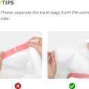 Ultra Thick Heavy Duty Plastic 15 Gallon Drawstring Trash Bags Large 80 Count White Leak Proof Garbage Bags for Tall Kitchen Home Office Outdoor