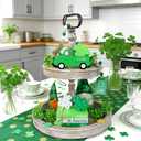 8 Pcs St Patricks Day Decorations, St. Patrick's Day Tiered Tray Decor-Wooden Truck Book Stack Shamrocks Table Sign Irish Lucky Mantel Centerpiece Happy Saint Patricks Day Decorations for Home Office