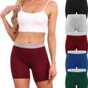 LALESTE Viscose Bamboo Boxer Briefs for Women Cotton Boy Shorts Underwear Soft Stretch Boyshorts Panties 5 Pack, 5XL