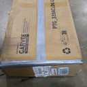 Garvee Glass Display Cabinet with LED Light, Tempered Glass Curio Collection Display Showcase with 4 Shelves and Lock, 2 Door Curio Cabinets for Living Room Bedroom Office, 64 x 31.7 x 14.3 in, Black