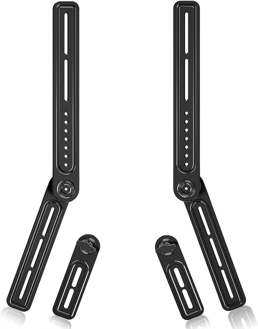Universal Sound Bar Mount Bracket for Above/Under TV, Fits 23-65 Inch TVs, up to 22 lbs by XINLEI SBR301