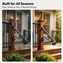Outdoor Stair Handrails, 1-2 Steps Art Porch Handrails