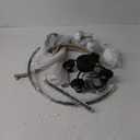 16.5" Farmhouse Light Fixtures Chandelier, 4-Light Rustic Flush Mount Ceiling Light, Modern Faux Wood Light Fixture for Dining Room Kitchen Foyer Hallway Entryway Bedroom Closet