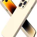 ORNARTO Compatible with iPhone 14 Pro Case 6.1, Slim Liquid Silicone 3 Layers Full Covered Soft Gel Rubber Phone Case Protective Cover with Microfiber Lining 6.1 inch-Baby Yellow