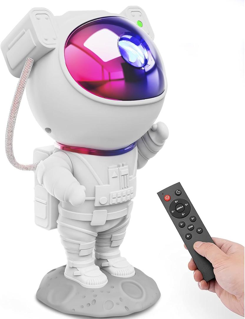 Mooyran Colorful Astronaut Galaxy Projector - Special Limited Edition Star Lights for Bedroom Astronaut Space Projector, Starry Ceiling Lamp with Timer & Remote, Adults Room Decor (Neon)