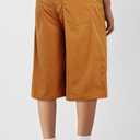 Heyfanee Mens Baggy Shorts Casual Corduroy Summer Beach Shorts for Men Loose Fit Capris Orange 34