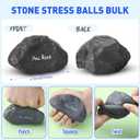 Gemscream Funny Inspirational Stress Balls for Adults Motivational Stress Reliever Squeezable Mini Foam Balls Appreciation Gifts for Employee Coworker Staff Teacher Nurse(5 Pcs,Stone)