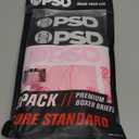 PSD Underwear Mens Boxer Briefs - Tropical, Standard Length Pack & Singles, Soft & Breathable Boxer Briefs for Men (Medium, Flamingo Jungle 3-pack)