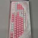 AULA 99 Key Keyboard, Wireless Gaming Keyboard Bluetooth Computer Keyboards Creamy Cute with Number Pad RGB Backlit Tri-Mode BT/2.4GHz/USB-C - Pink