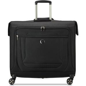 DELSEY PARIS Helium DLX - Rolling Garment Bag with Spinner Wheel - Lightweight Travel Garment Bag - SECURITECH Zip - Suit and Dresses Rolling Travel Bag - Checked Size, Black