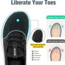 Wide Toe Box Shoes Women Extra Wide Width Sneakers Air Cushion Road Running Shoes Ultra Light Tennis Gym Workout Training Shoes Breathable Walking Shoes with Arch Support Size 40