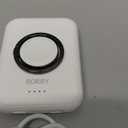 RORRY for Magsafe Portable Charger, [for iPhone & iWatch] Fast Charging Magnetic Power Bank, 5000mAh for Wireless Portable Charger, for Magsafe Battery Pack with Finger Ring, White