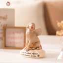 Dog Memorial Figurines Statues: Pet Sympathy Gifts for Loss of Dogs - Rainbow Bridge Remembrance Angel Gift for Dog Mom