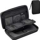 ProCase Large Hard Travel Electronic Organizer Case for MacBook Power Adapter Chargers Cables Tech Organizer Hard Drive USB Flash Disk SD Card Portable Electronics Accessories Bag -Black