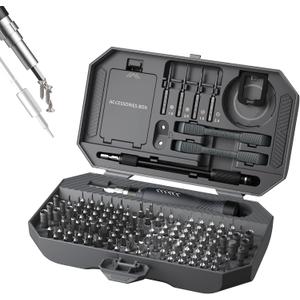 Precision Screwdriver Set, Laptop Screwdriver Kit, JAKEMY 164 in 1 Professional Computer Screwdriver Repair Kit with T6 Torx Bit for MacBook, iPhone, Watch, Camera, Eyeglass, Xbox, DIY