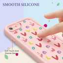 FUXICASE Case for iPhone SE/8/7, Silicone Shockproof Cover Women