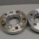 Customadeonly 5x114.3 to 5x100 Wheel Adapters (2pcs 25mm Thick) 73mm Bore M12x1.5 Studs -Allow 5x114.3 Hub to Mount 5x100 Wheel -Trimming Factory Studs May Required (Silver)
