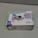 Door Lever Locks (4 Pack) - Prevents Toddlers from Opening Doors - Durable ABS with 3M Adhesive - Easy One-Hand Operation for Adults, No Tools Needed (White)