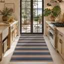 Striped Easy Jute 3x5 Outdoor Rug Washable Non Slip Khaki Rugs for Entryway Indoor Outdoor Farmhouse Neutral Door Mat for Backyard Patio Proch Living Room