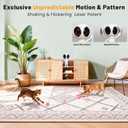 Cat Laser Toy, 2-in-1 Interactive Cat Toys with Dual Laser & Catnip Dangler, Smart Motion-Activated Random Trajectory, 4 Speed Modes, Rechargeable, Quiet & Clamp Design for Bored Indoor Cats