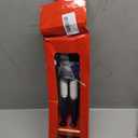 15 Inch Christmas Decorations Nutcracker Ornaments,Wooden Nutcracker Figures,Festive Collectible Nutcracker Gift for Table Desktop Fireplace Thanksgiving Christmas Decor,AxeSoldier(Navy Blue)