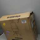 BestOffice Drafting Chair Tall Office Chair Adjustable Swivel Rolling Mesh Height with Lumbar Support Arms Footrest Mid Back for Adults Standing Desk Drafting Stool(Black)