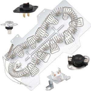 Dryer Heating Element Kit Fit for Samsung DV350AEP/XAA DV350AER/XAA DV363EWBEUF/A1 DV361EWBEWR/A3 DV365ETBGWR/A3 DV36J4000EW/A3 DV393ETPAWR/A1 DV350AEW/XAA DV393ETPARA/A1 DV395ETPARA/A1
