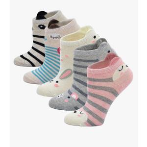 Artfasion Kids Cotton Ankle Animal Socks - Cute Cartoon Crew Socks Soft Funny Childs Sock Breathable for Boys Girls, M