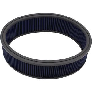 14" X 4" Air Filter Element High Flow Washable Reusable Round Cotton Fiber Air Filter (Blue Color)