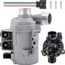 Electric Water Pump w/Thermostat Gasket 11517586925 11537549476 Compatible for BMW 128i 328i 2007-2013, X3 X5 2007-2010, 325i 330i 2006, 525i 530i 2006-2007 [3.0L L6] Engine Only