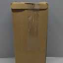 Floor Scrub Brush with Long Handle, 3 in 1 Scrape and Heavy-Duty Stiff Bristle Scrubber Brush for Cleaning Shower Bathroom, Patio, Pool, Garage, Kitchen, Wall and Deck (White, 1 Pack)