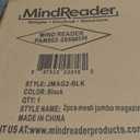 Mind Reader Vertical File Storage, Set of 2, Desktop Organizer, Workspace, Office, Metal Mesh, 6.25" L x 10" W x 12.5" H, Black