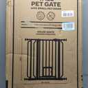Carlson 36" Extra Tall Walk Through Dog Gate for Doorways & Bottom of Stairs, Metal Pet Gate with Small Pet Door, Expands 29.536.5, White