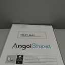 Angel Shield Toilet Seat Round Wood with Slow Close,Easy Clean,Quick-Release Hinges (Round,Dark Walnut) 