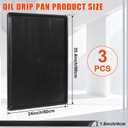3-Pack Oil Drip Pan, 35.4" x 24" for Cars