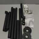 GREENSTELL Clothes Rack Wall Mounted, 36.2 Inch Industrial Pipe Clothing Rack, Space-Saving Closet Rod, Multi-Purpose Hanging Rod for Bedroom, Laundry Room, 2 Base (2 Pack)