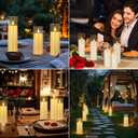 24 Pack LED Flameless Candles Set(14/16/18cm), Battery - Operated with 4 Remotes,Clear, Timer & Flickering/Steady Modes for Home dcor, Wedding, Patio,Outdoor.