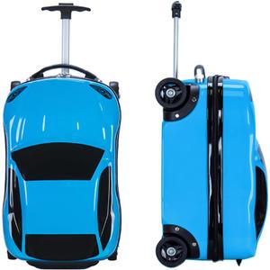 Carry-On Suitcase with Wheels Car-Style Hard Shell Luggage with Integrated Seat, Lightweight Rolling Travel Bag, ABS+PC Shell, Airline Approved