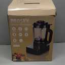 Blenders for Kitchen with Heating, PRASKY 1000W 55oz Glass Blender, 25000 RPM High Speed Professional Blender for Smoothies Shake Juice, Keep Warm & Auto Clean for Ice Crushing Soups Sauces (Black)