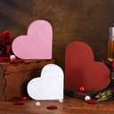 3 Pcs Valentines Day Decor Wooden Heart Sign Rustic Farmhouse Tabletop Centerpiece Red Pink White Table Decorations for Tiered Tray Home Kitchen Bedroom Couple Gifts