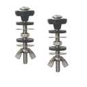 Universal Toilet Tank to Bowl Bolt Kit, Heavy Duty Toilet Tank Replacement Kit, Waterproof and Rustproof Stainless Steel Toilet Tank Bolts(2 PCS) (General model)