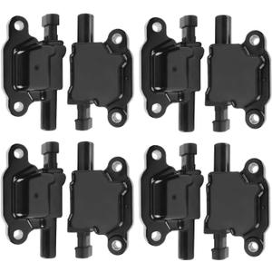 Set of 8, UF413 Ignition Coil Pack Compatible with Silverado SierraTahoe Yukon Impala 5.3L 6.0L V8 Engine G8 Grand Prix H3 - Replace # 12570616 D510C12611424 UF413 Ignition Coil