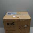 KBS 19-in-1 Programmable Bread Maker,2LB Large Bread Machine Stainless Steel with Sourdough,Gluten-Free,Nonstick Ceramic Pan,650W Bread Maker Machine with 15H Timer&1H Keep Warm,3 Crust Colors,Recipes (Black)