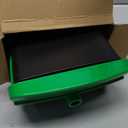 FUSBUNTY Pooper Scooper Swivel Bin & Rake with 100 Waste Bags, Dog Pooper Scooper with Bag Attachment for Large Medium Small Dogs, Poop Scooper with Lid for Lawn Yard Dog Kennel (Green)