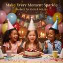 Birthday Party Hats 16 Pcs - Colorful Cone Hats with Pom Poms for Kids Party Supplies - Birthday Hat for Celebration, Children's Day Party Favors, Photo Props
