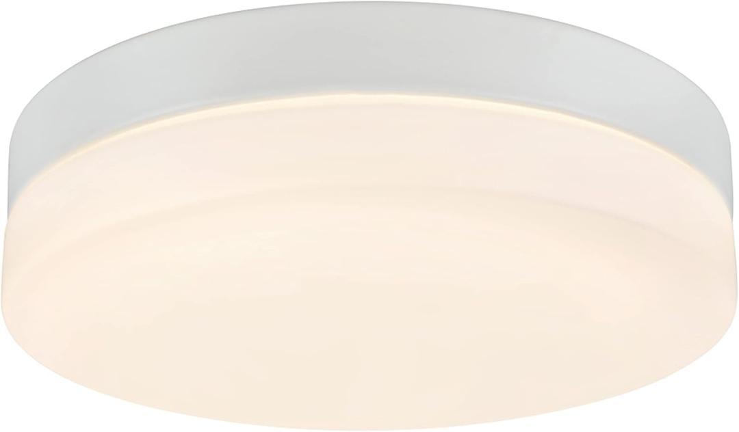 Aspen Creative 63002L-2 1, Flush Mount Ceiling Light Fixture, Large, White