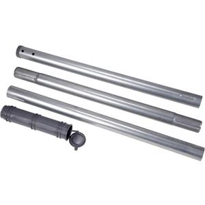 Household Essentials Heavy-Gauge 3-Piece Outdoor Clothesline Pole with Ground Sleeve — 85″ Galvanized Steel Freestanding Support Post with Nuts & Bolts for Receiver Bracket (Bracket Sold Separately)