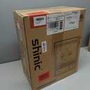 Shinic Electric Fireplace Heaters for Indoor Use,1500W Space Heater with Crackling Sound & 3D Realistic Flame, Safety Protection, Portable Fireplace Heater for Home Office Christmas Decoration, Oak (11.8" x 5.9" 14.6")