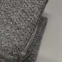 YIHOUSE Half Circle Door Mat 31" x 48" Grey, Front Door Mat Entrance Non Slip, Thin Dirt Trapper Washable Low Profile Doormats for Entryway Mats
