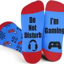 Gamer Gifts for Men, Gaming Socks for Boys, Gamer Crazy Socks for Teens, Christmas Stocking Stuffers, and Novelty Xmas Gifts for Boyfriend Husband